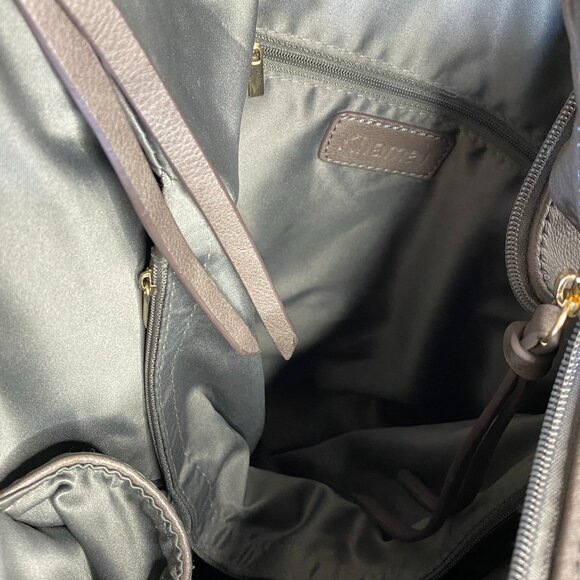 KILAMAL Purse Vegan Faux Leather Hobo Bag Gray with Handle and Adjustable Strap - Picture 8 of 11